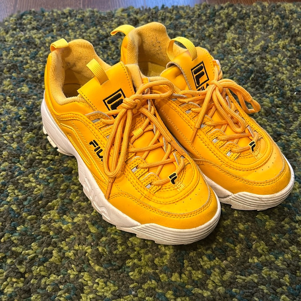 FILA Marigold Yellow Chunky Sneakers